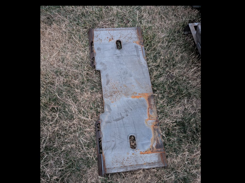 Skidsteer plate 