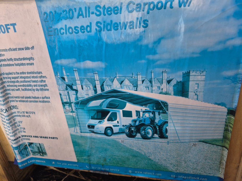 20x30 all steel carport