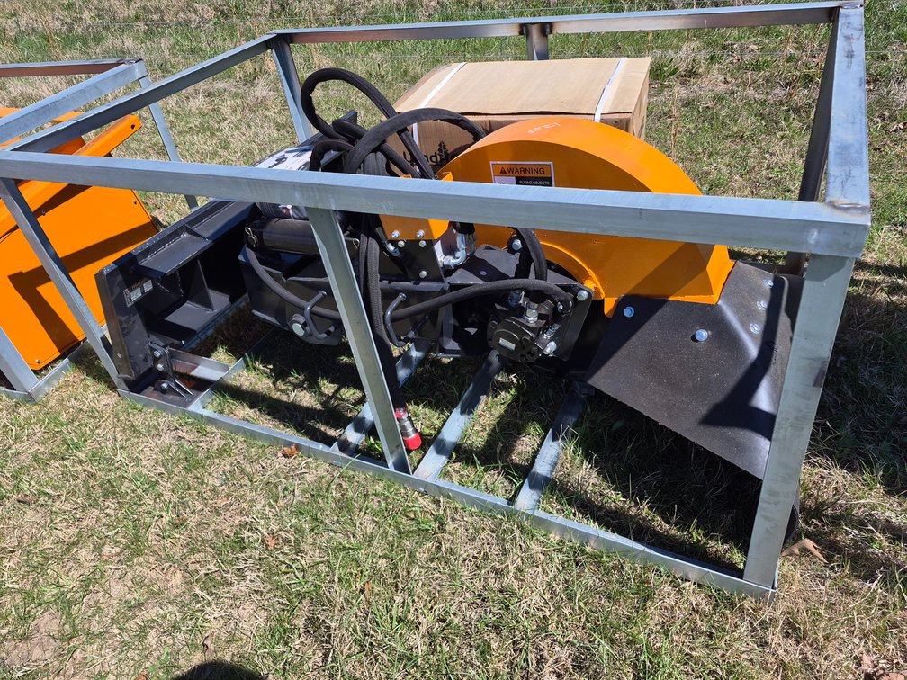 New wolverine skidsteer stump grinder