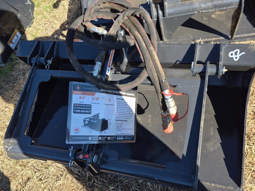 Wolverine mini skidsteer grapple