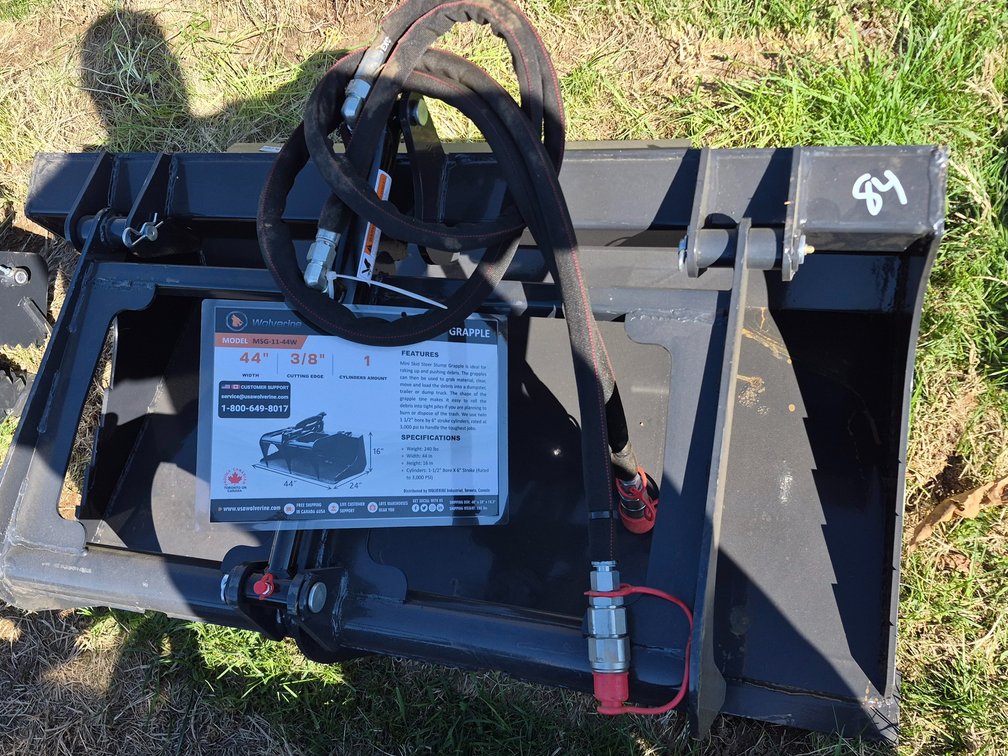 Wolverine mini skidsteer grapple