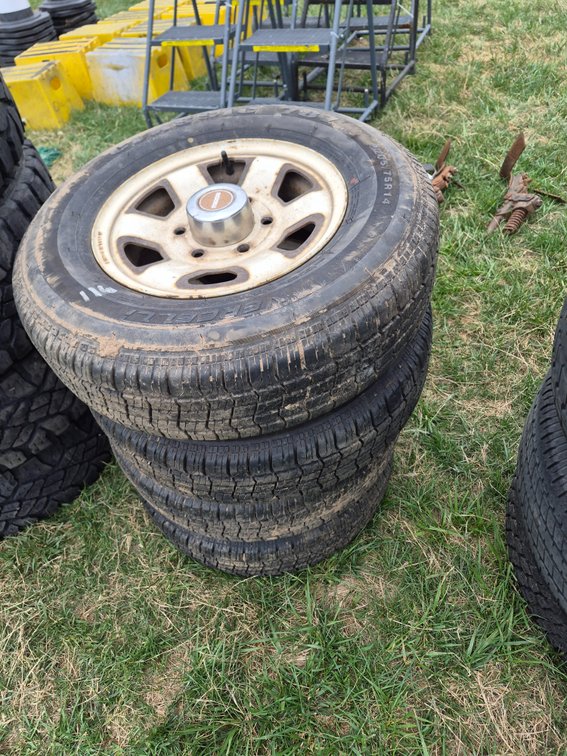 Set of 205/70/15 wheels and tires