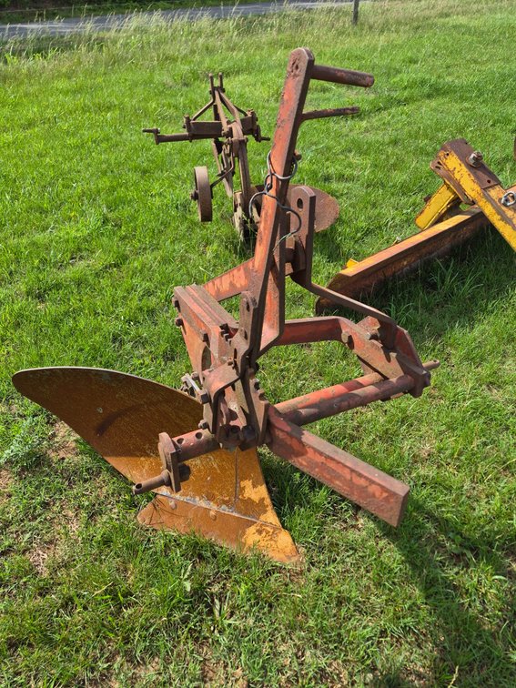 One bottom plow