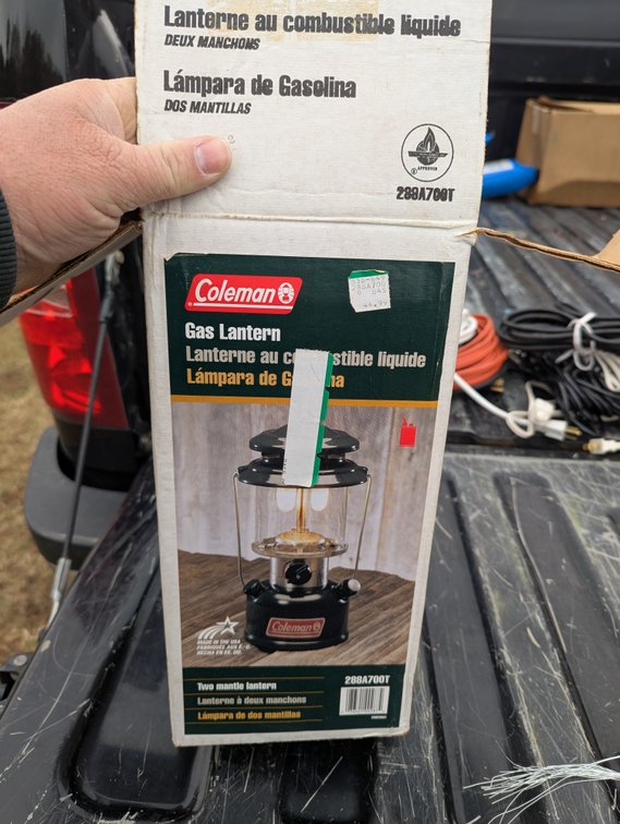 Coleman gas lantern 