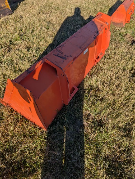 Used Kubota quick attach bucket 