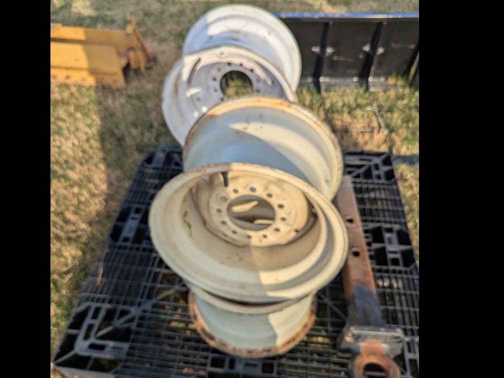 Set of blades 4 10 inch implement wheels 