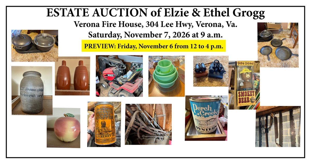 Estate Auction of Elzie & Ethel Grogg