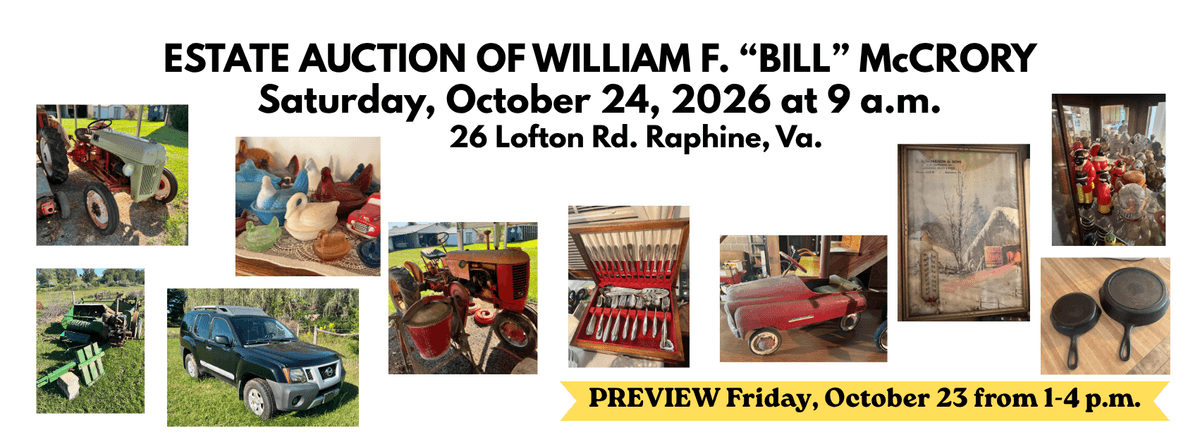 Estate Auction of William F. "Bill" McCrory