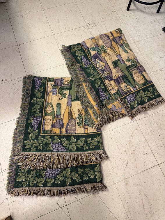Wine-Themed Woven Jacquard Tapestry Textiles