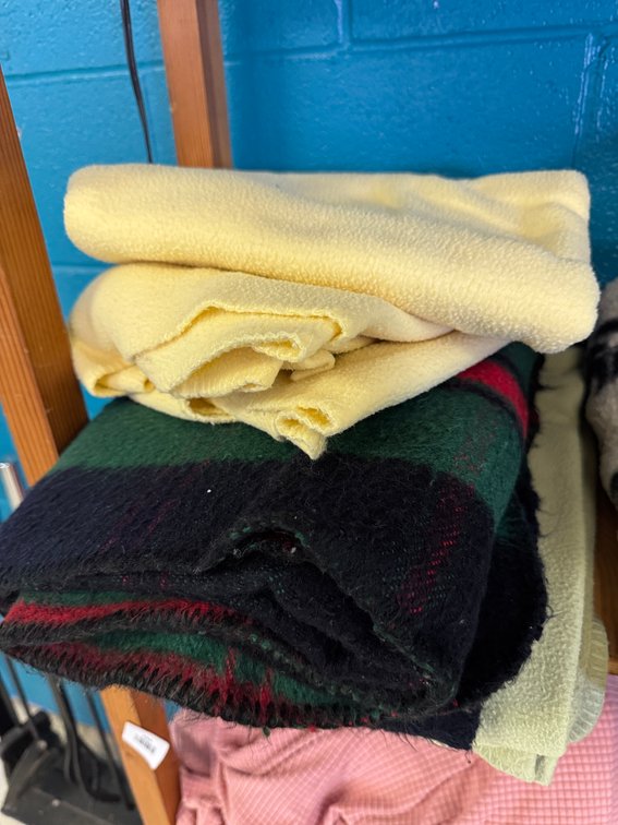 Fleece Blankets, Plaid Woven Throw, and Waffle-Weave Blanket