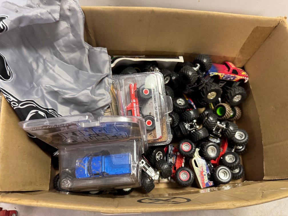 Die-Cast Monster Trucks and Toy Vehicles