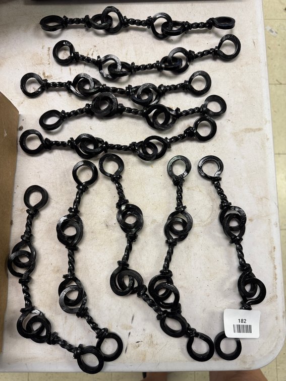 Black Wrought Iron Decorative Chain Links