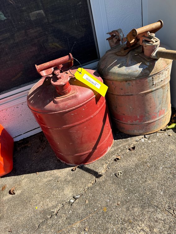 Two Metal Safety Fuel Cans
