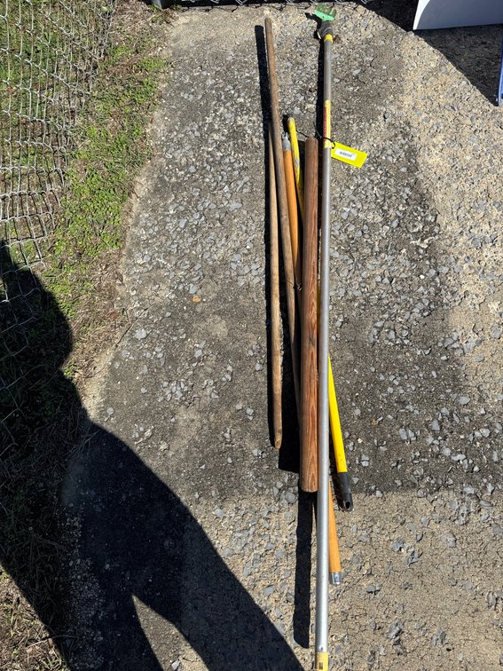 Tool Handles, Extension Poles, and Wood Stake
