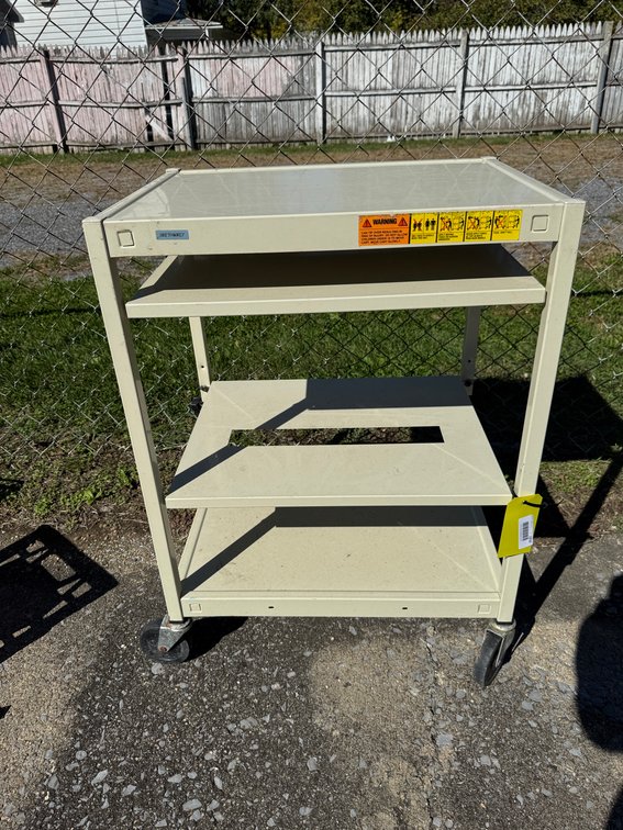 Bretford Multi-Shelf Metal Rolling Utility Cart