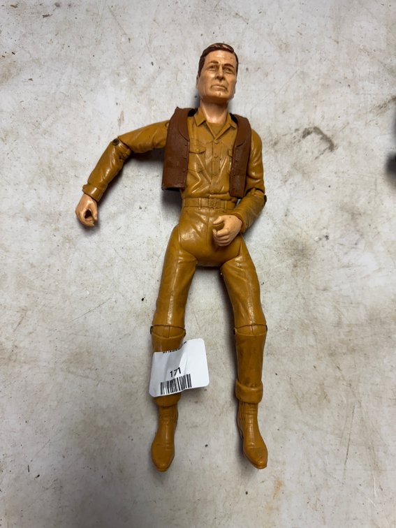 Articulated Johnny West Action Figure in Tan Outfit and Brown Vest