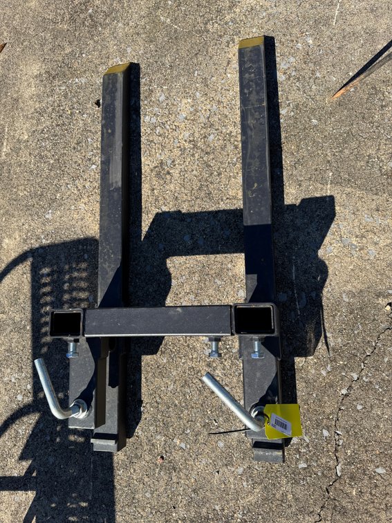 Steel Clamp-On Pallet Forks with Stabilizer Bar