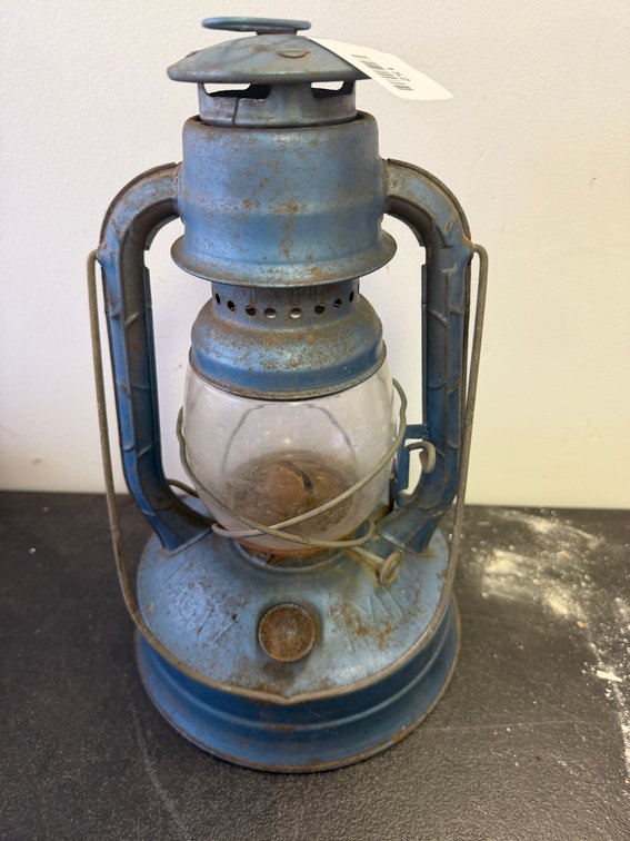Little Wizard Blue Metal Kerosene Lantern