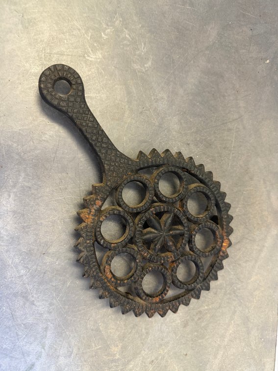 Cast Iron Trivet, Sterling Silver Cuff Bracelet, and More
