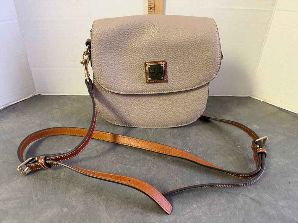 Dooney & Bourke Pebbled Leather Crossbody Saddle Bag