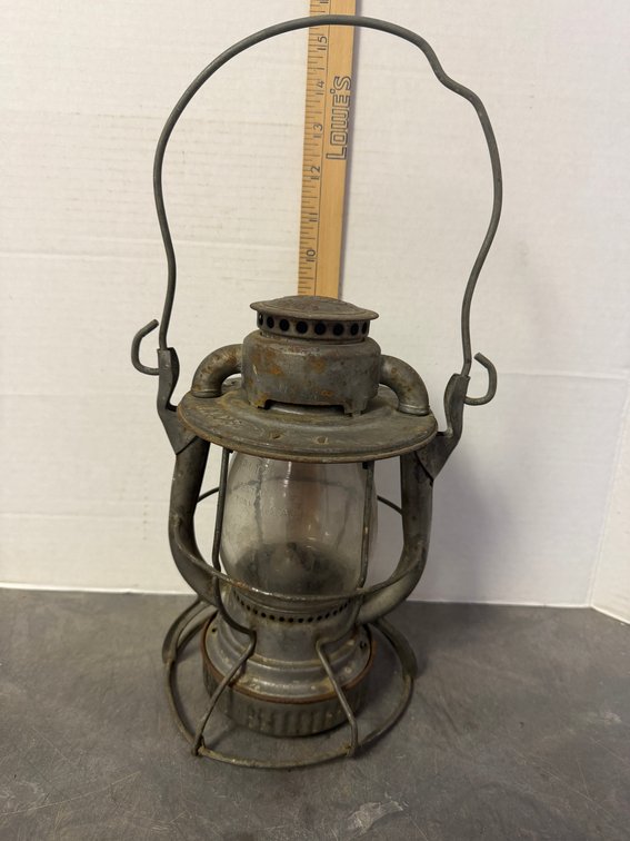 Dietz Tubular Kerosene Lanterns with Clear Glass Globes