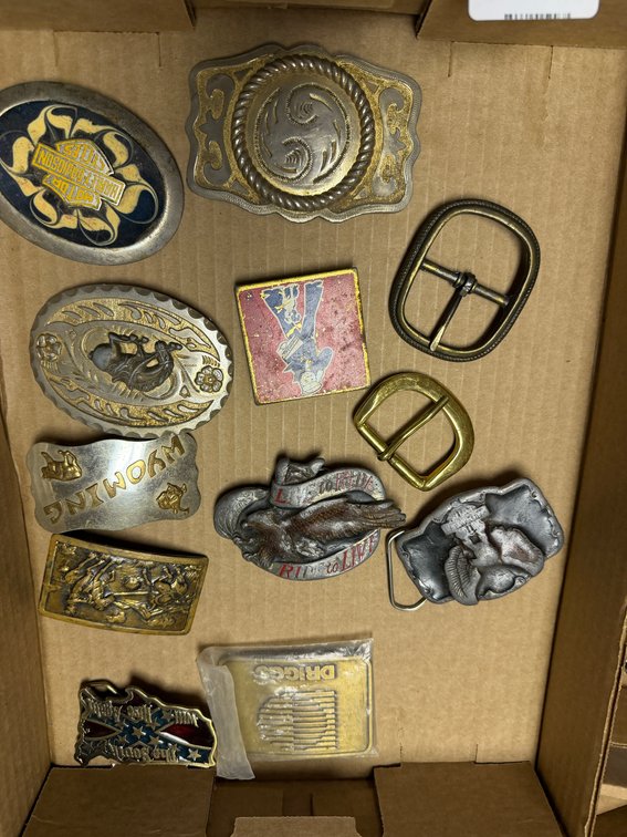 Western, Eagle, and Novelty Metal Belt Buckles