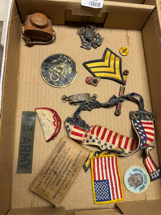 US Military Insignia, Patches, and First Aid Dressing