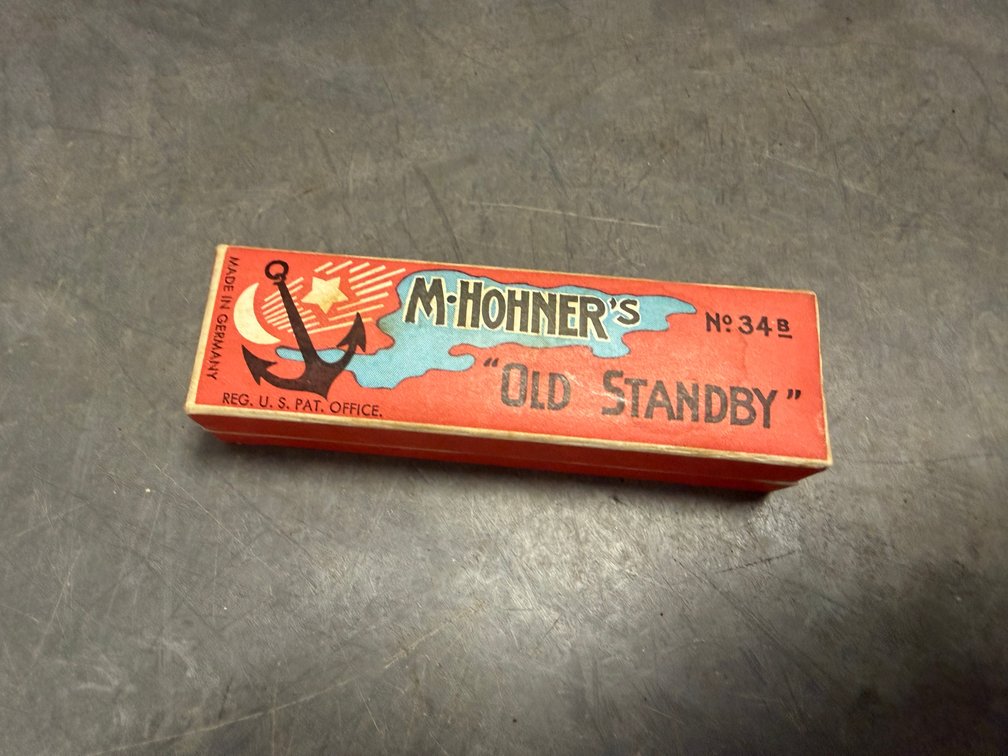 M. Hohner No 34 B Harmonica in Key of G with Box