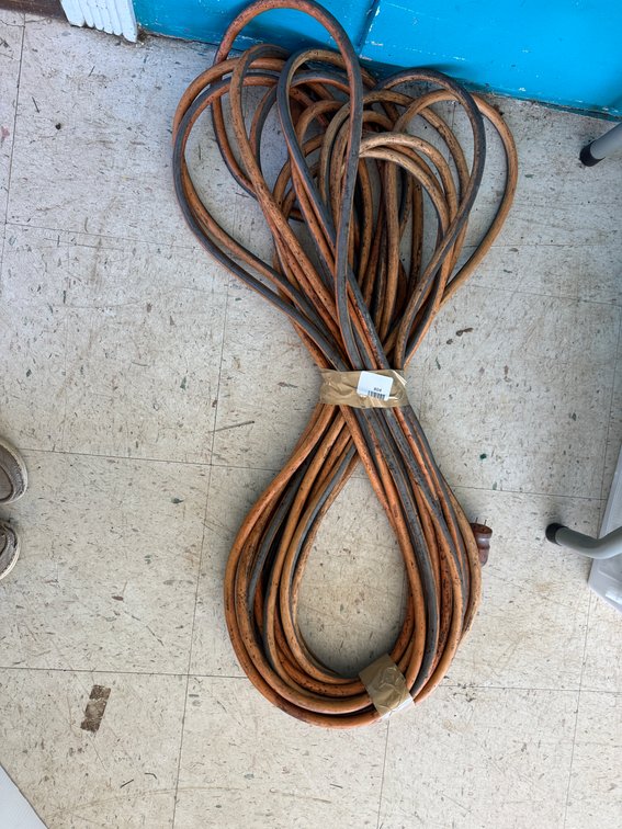 Heavy-Duty Orange Extension Cord with Three-Prong Plug