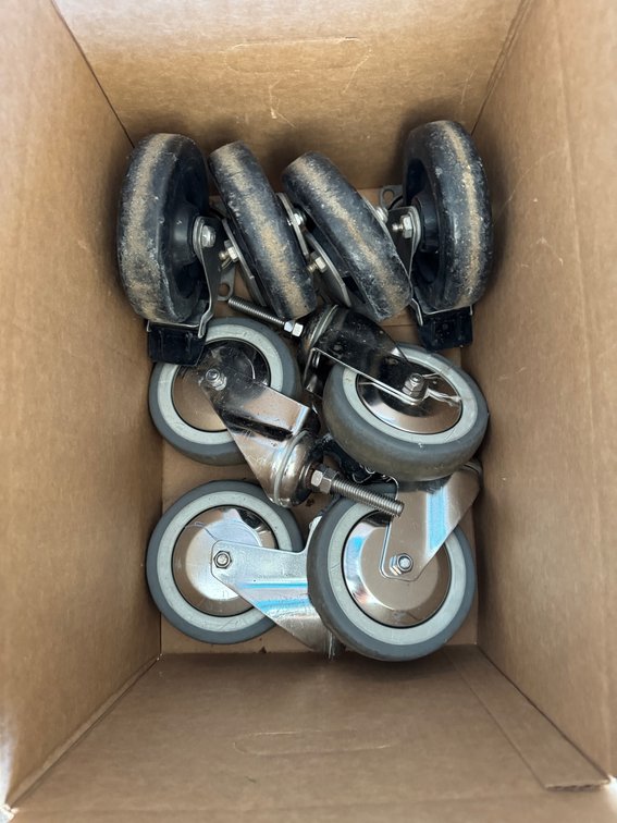 Plate Mount and Threaded Stem Caster Wheels