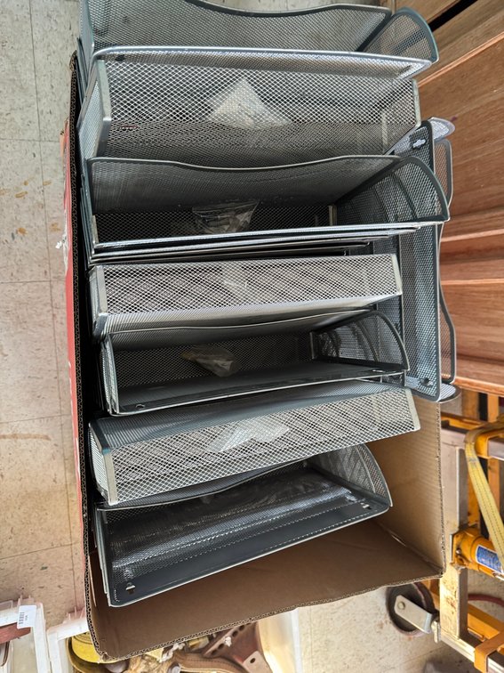Metal Wire Mesh Wall File Organizers, Trays, and Drawers