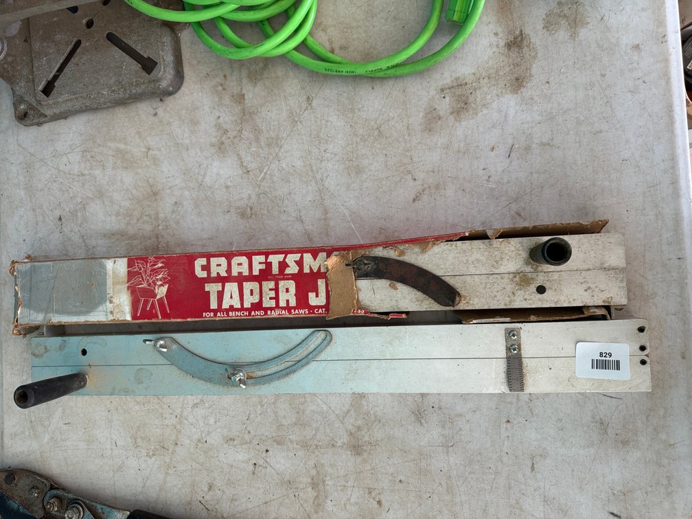 Craftsman Metal Taper Jigs for Bench and Radial Saws