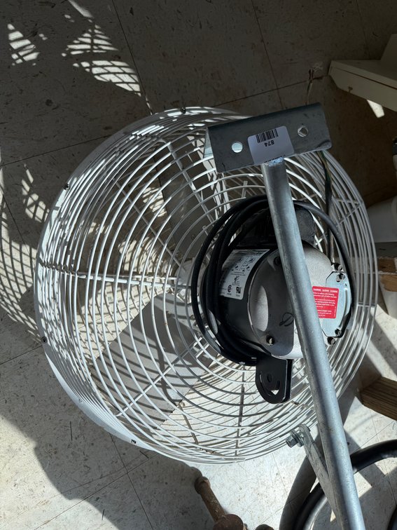 J&D Manufacturing Industrial Fan with Mounting Bracket