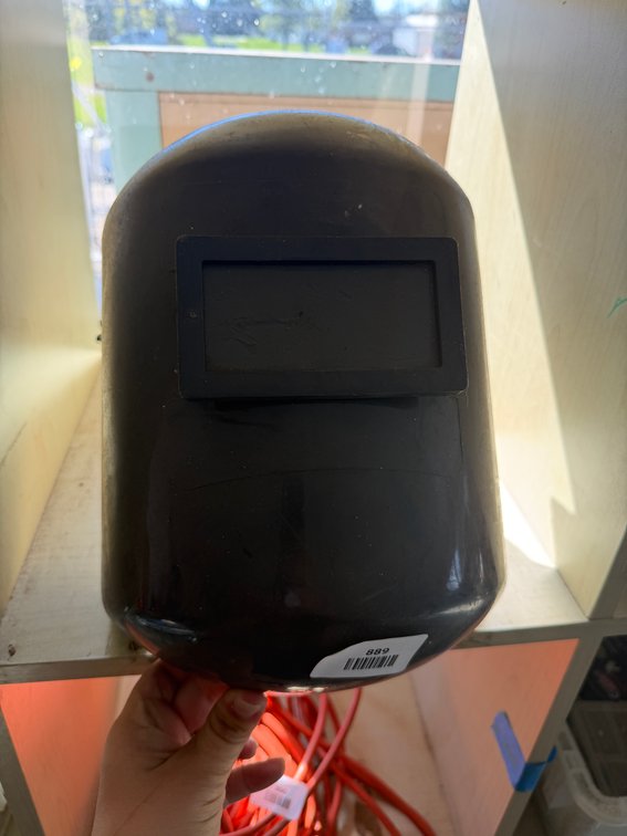 Molded Plastic Welding Helmet with Adjustable Headgear