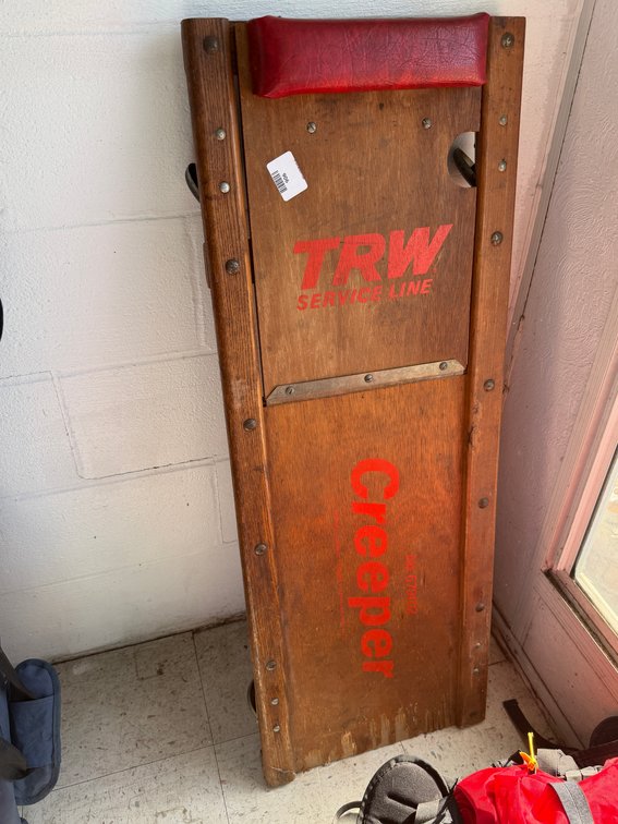 TRW Service Line No. 679102 Wooden Mechanic's Creeper