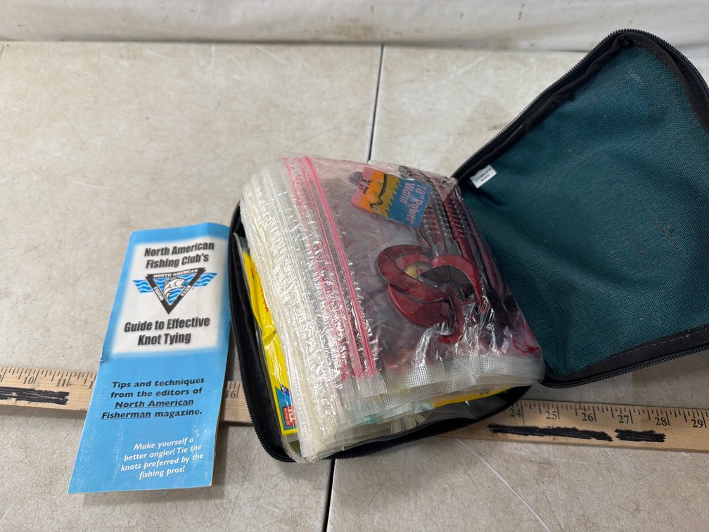 Soft Tackle Binders, Soft Plastic Lures, and Storage Pouch