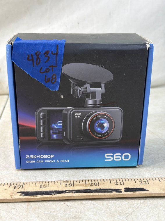 S60 QHD 2.5K Front and Rear Dash Camera Kit