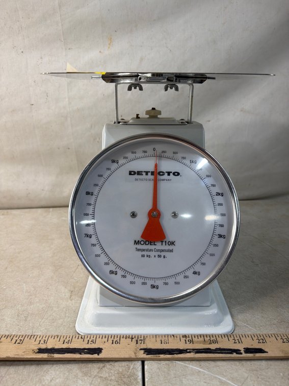 Detecto Model T10K Mechanical Dial Platform Scale