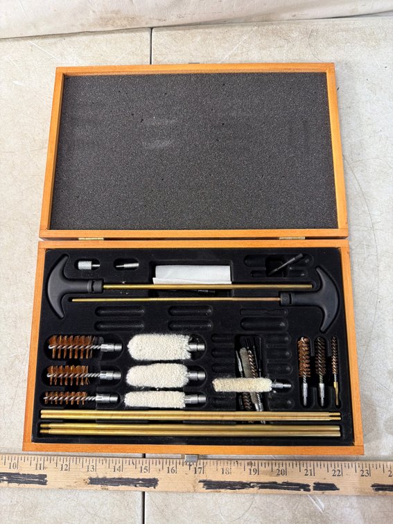 Outers Gun Cleaning Kit in Wooden Case