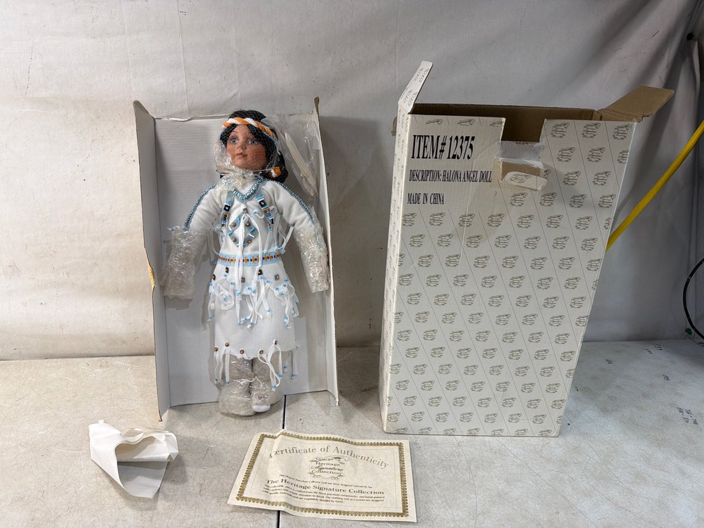 The Heritage Signature Collection Halona Angel Porcelain Doll