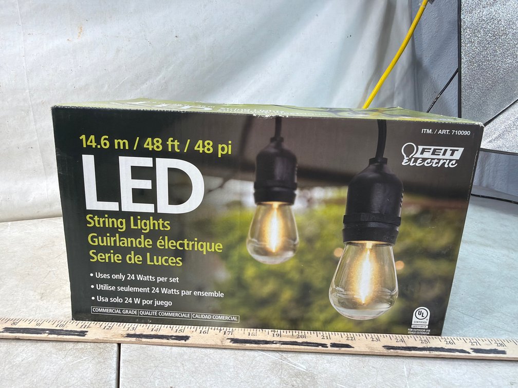 FEIT Electric 48 ft Commercial Grade LED String Lights