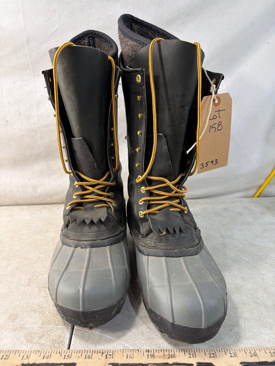 White's Pacs Leather and Rubber Winter Pac Boots, Size 10