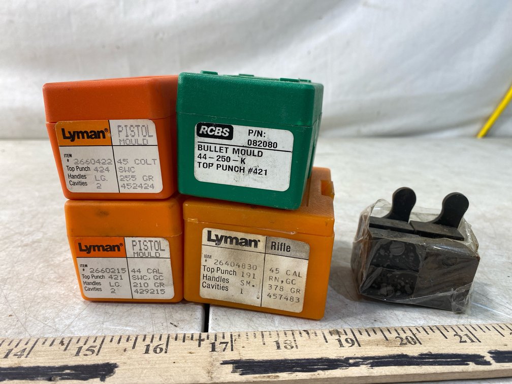 Bullet Moulds, Mould Cases, and Reloading Accessories