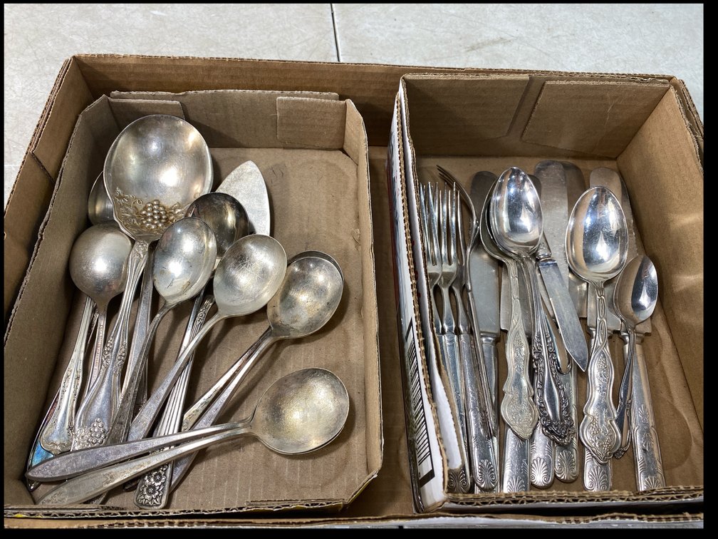 Silver-Plated and Silver-Tone Flatware and Serving Pieces