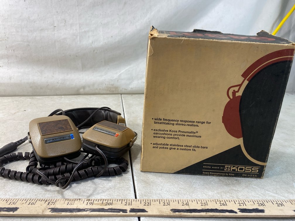 Sears Audio by Koss Stereophones with Original Box