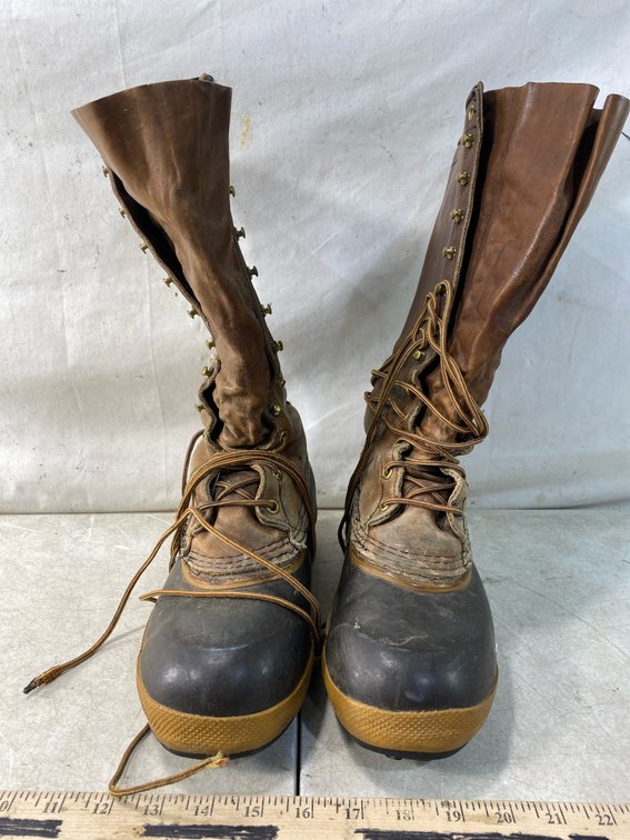 Claws Tall Leather and Rubber Hunting Boots