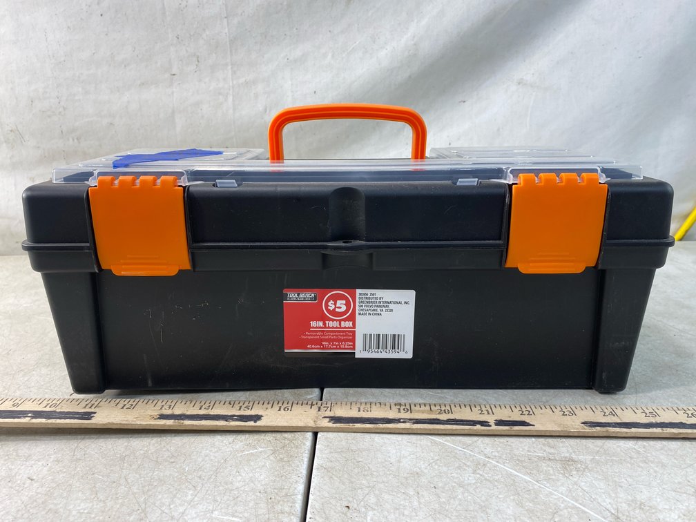 Tool Bench Platinum 16-Inch Plastic Tool Box