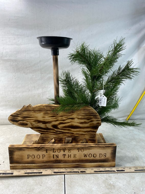 Novelty Burnt Wood BeaBird Feeder
