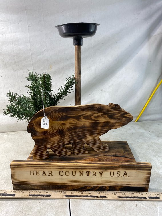 Bear Country U.S.A. Novelty Wood Plunger Bird Feeder