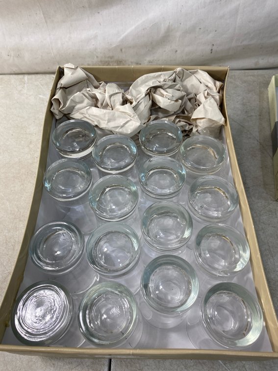 Clear Glass Drinking Glasses with Heavy Bases
